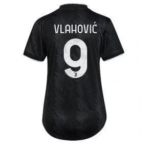 Juventus Dusan Vlahovic #9 kläder Kvinnor 2022-23 Bortatröja Kortärmad